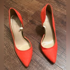 Orange heels size 7.5